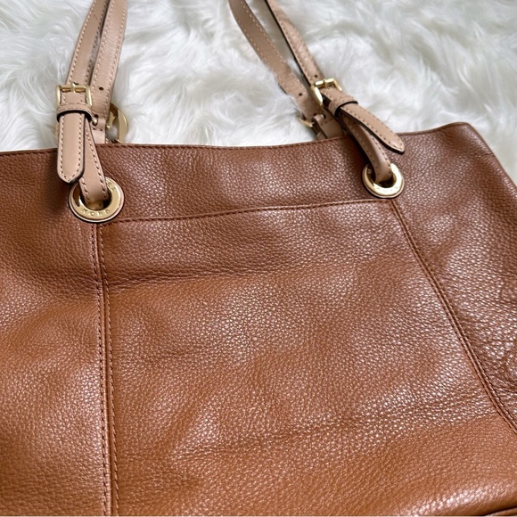 Michael Kors Tan Pebbled Leather Tote Bag - Picture 5 of 6